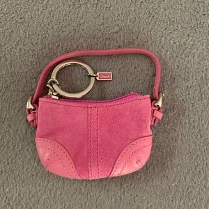 Small coach coin purse key chain